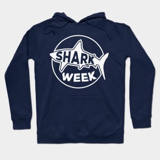 SHARK week / Black and White version #2 Hoodie